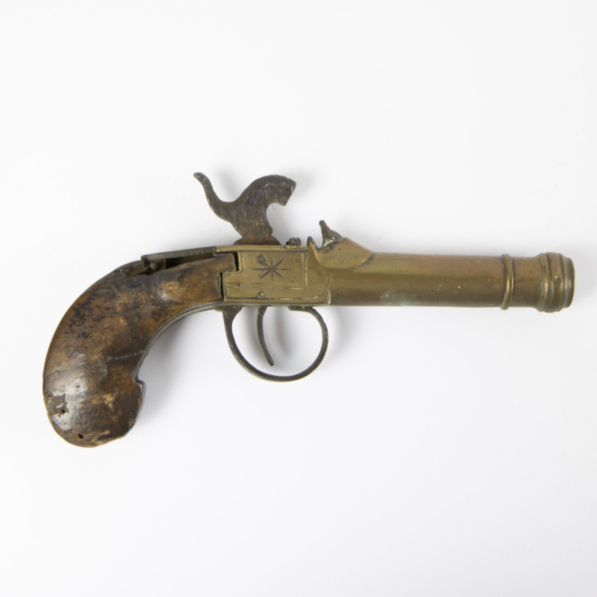 Lot percussion and naval pistol 19th century - Bild 2 aus 5