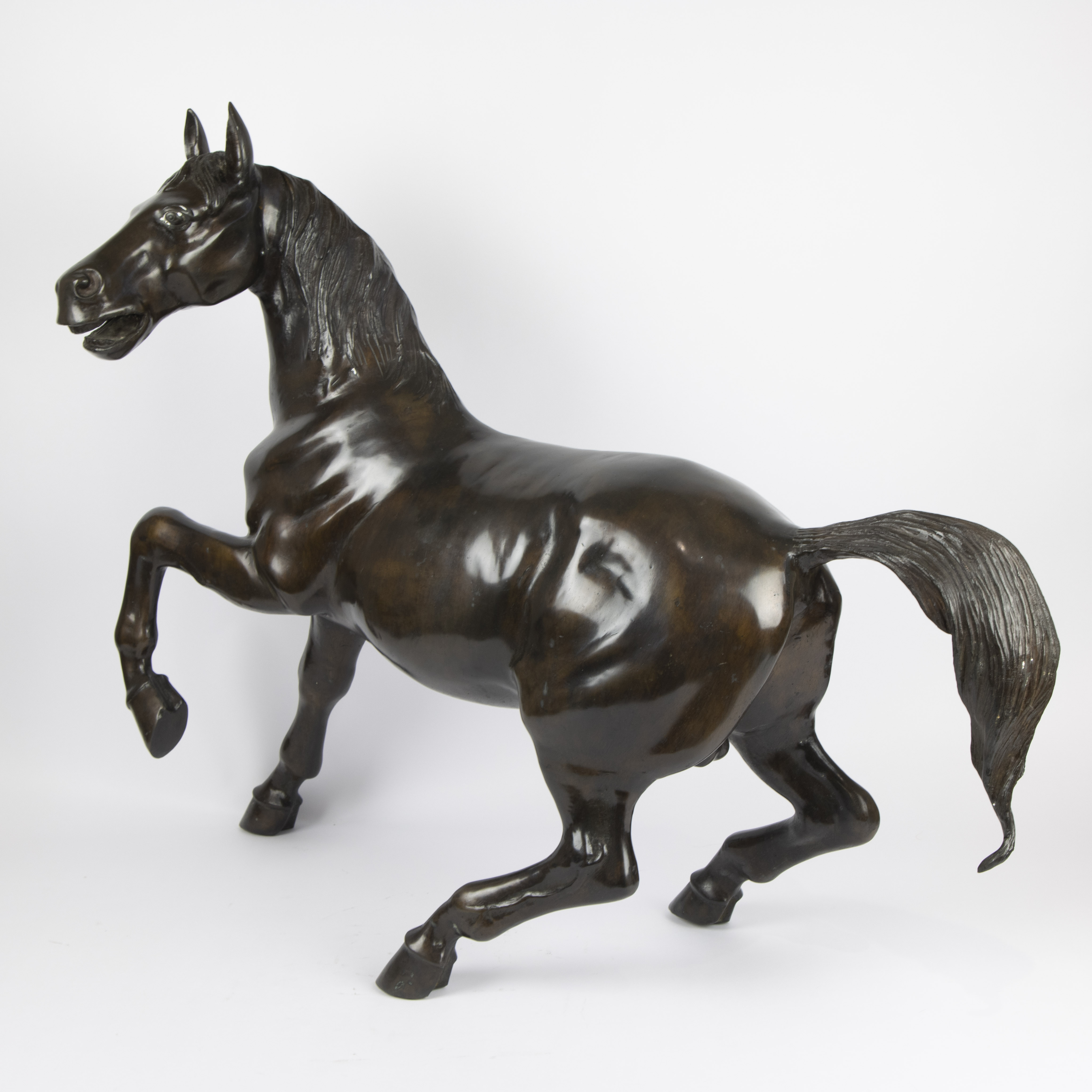Couple bronze horses - Image 3 of 9