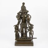 Bronze figure Kashmiri Vishnu with ayudhapurusha's