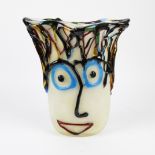 Vase en verre de Murano, Vase Picasso smile