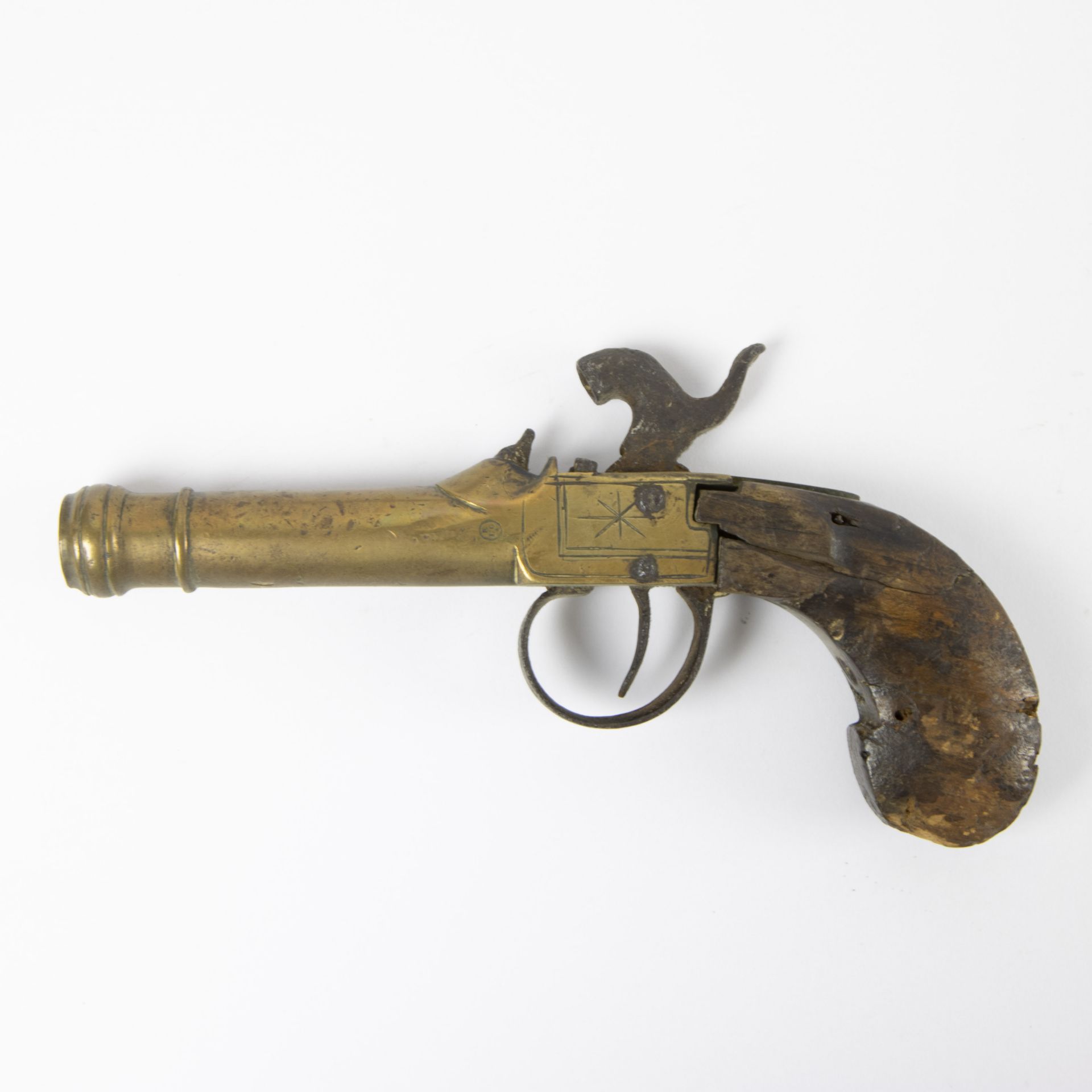 Lot percussion and naval pistol 19th century - Bild 3 aus 5