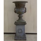 Gorgeous large English garden vase in cast iron