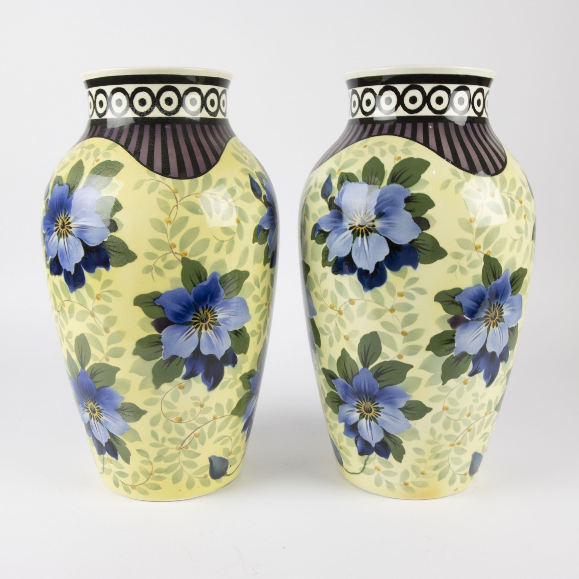 Couple vases marked Villeroy & Boch Wallerfang (1874-1909) - Bild 3 aus 6