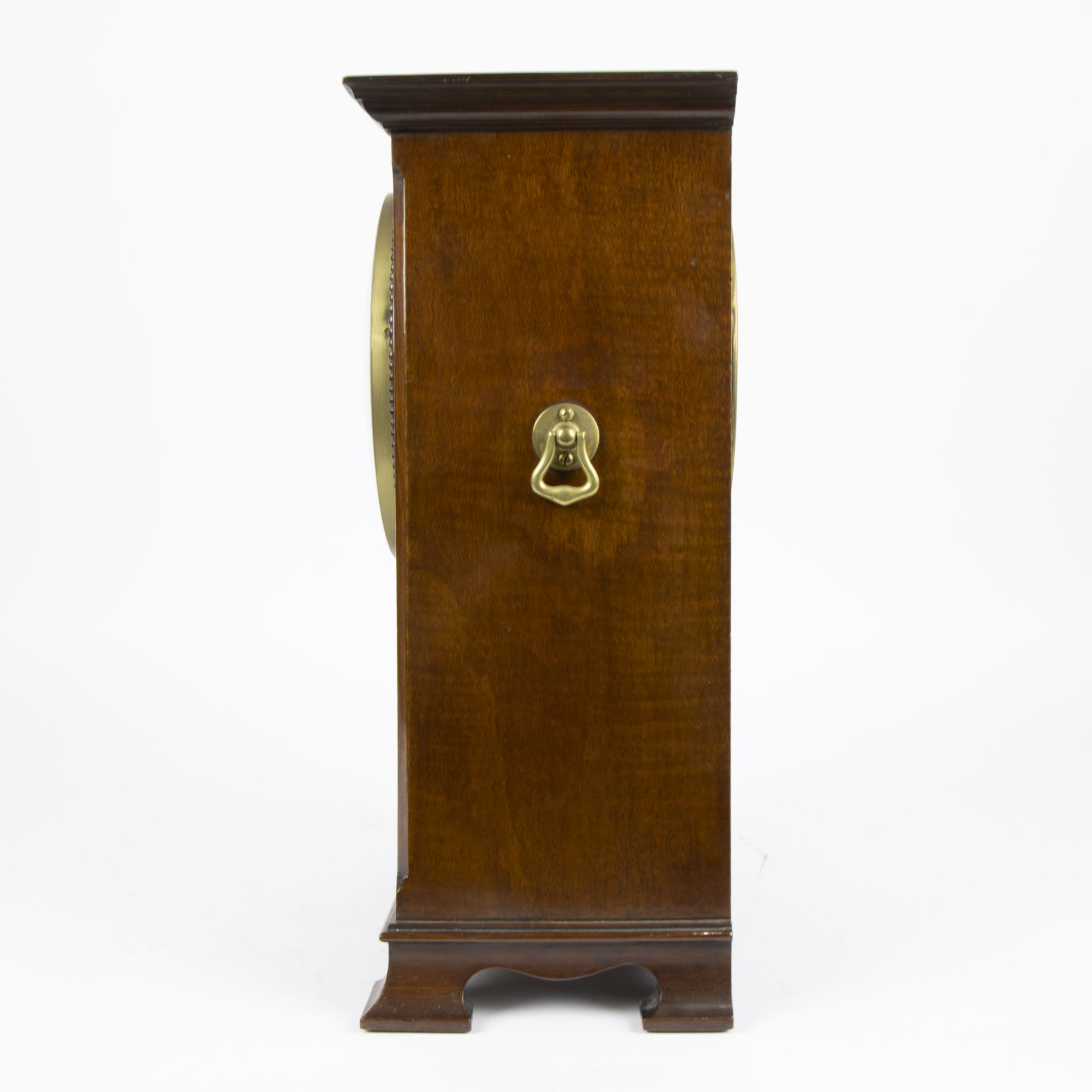 English mahogany table clock - Image 2 of 4