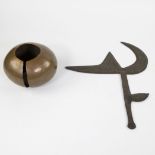 Throwing Knife Banda and African bronze ankle band