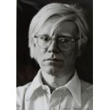 Portret de Andy Warhol by André CROMPHOUT , Photography gelatin silver print signed and numbered 3/3