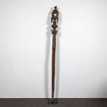 Tribal African wooden cane