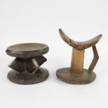 African stool and neck support Democratic Republic of the Congo
