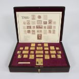 Classiques du Timbre, series of copies of old stamps executed in vermeil. In a neat presentation box