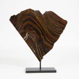 Banded iron, origin of oxygen on Earth, Precambrian (2700 mil y), Western Australia