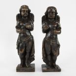 Pair of 18th century wooden Angels