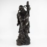 Wooden Chinese statue of an immortal
