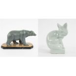 Collection Art Deco polar bear and cat