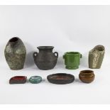 Collection of mid-century pottery
