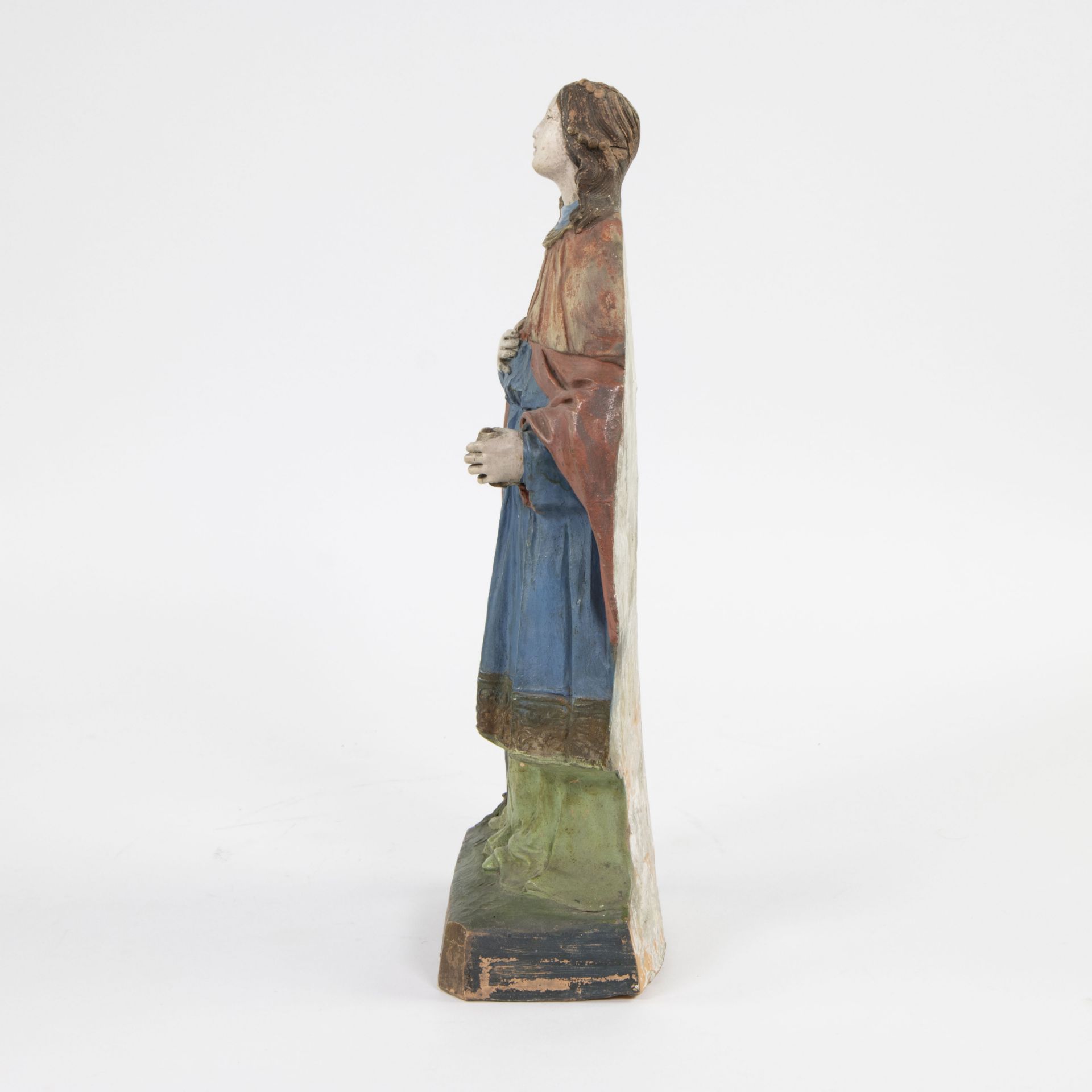 Terracotta statue of Marie, 18th century, Spanish - Bild 2 aus 4