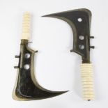 Collection of 2 African forged hand weapons UBANGE