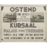 Poster Ostend Kursaal Palais de Thermes 1930s