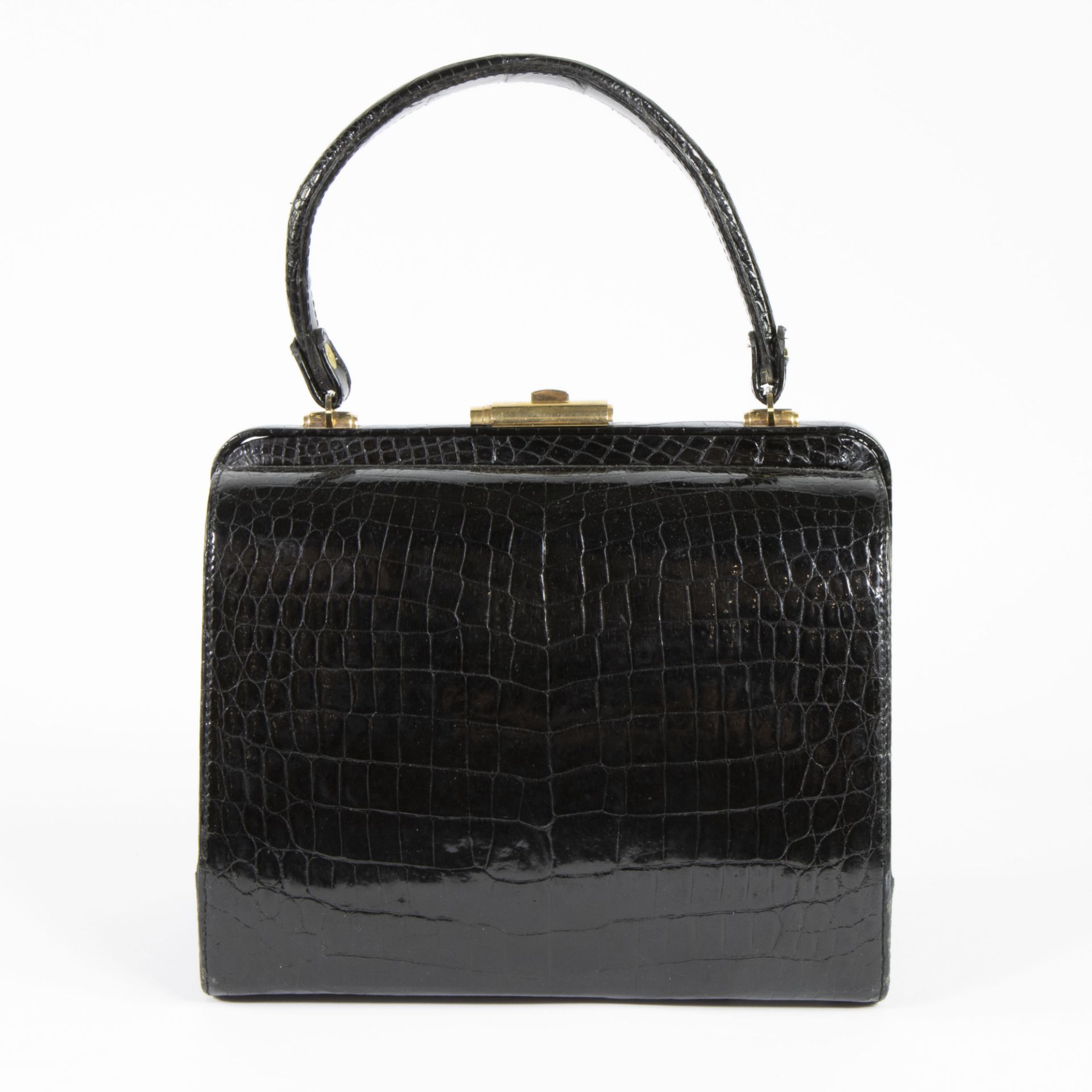 Black croco handbag - Bild 3 aus 4