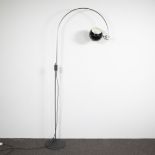 Modernist Dutch wall arc lamp GEPO from the 1960s. Made of chrome-plated metal.