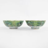 2 rice bowls with decor pak choi 18th century