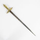 Decorative Roman sword with gilded handle