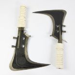 Collection of 2 African forged hand weapons UBANGE