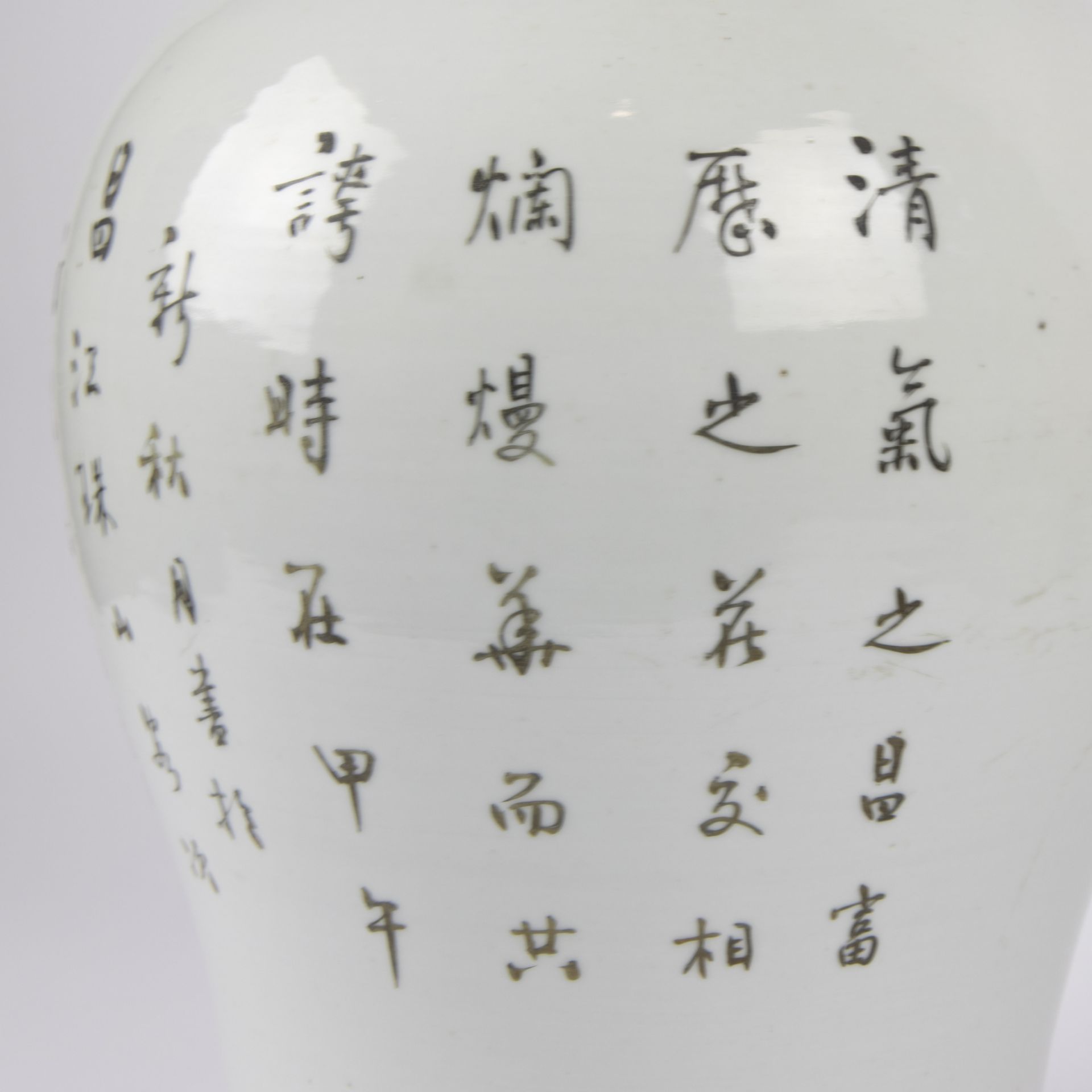 A Chinese lidded vase famille rose - Image 7 of 12