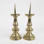 Pair of bronze church candlesticks Renaissance