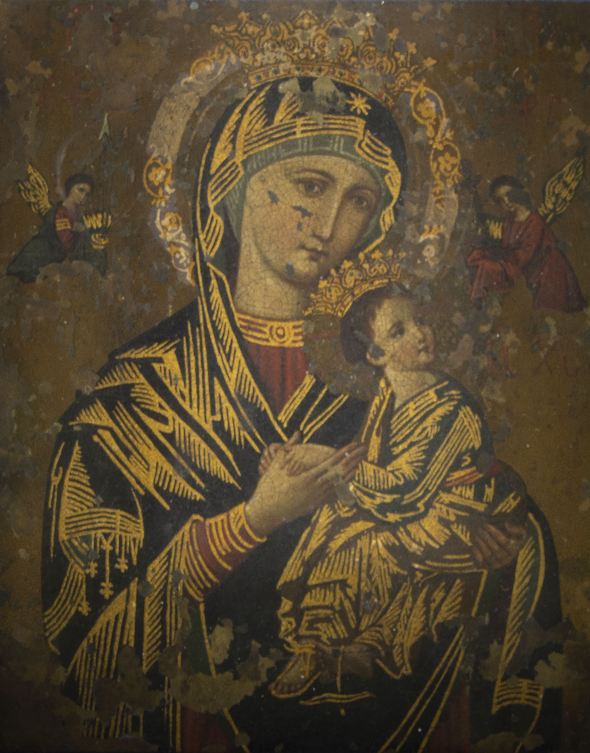 Russian Icon Mother of God Kazanskaya - Image 2 of 2