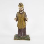 Spanish 18th century figurine with original polychromy