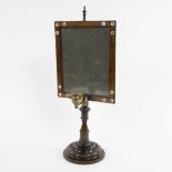 19th century table mirror with candle holder