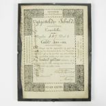 Debt note Province of East Flanders City of Ghent according to Royal Decree 1818