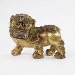 Gilded wooden Pho dog, circa 1920