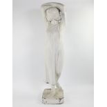 Plaster statue of Hygieia Greek goddess of health, cleanliness and hygiene.