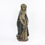 Saint Martha patinated plaster 19th century