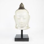 18th century marble/alabaster Buddha head of the Shan dynasty