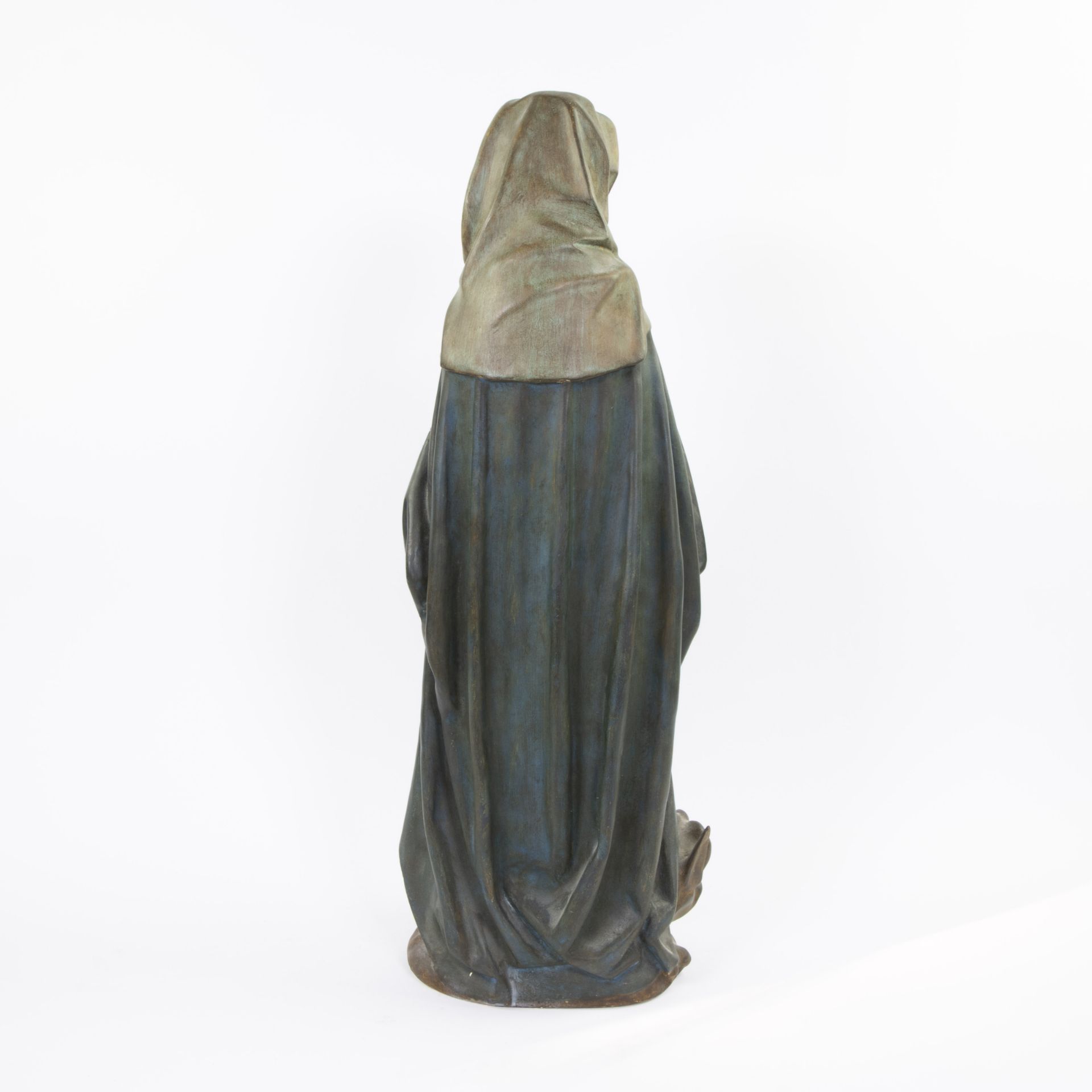 Saint Martha patinated plaster 19th century - Bild 3 aus 4