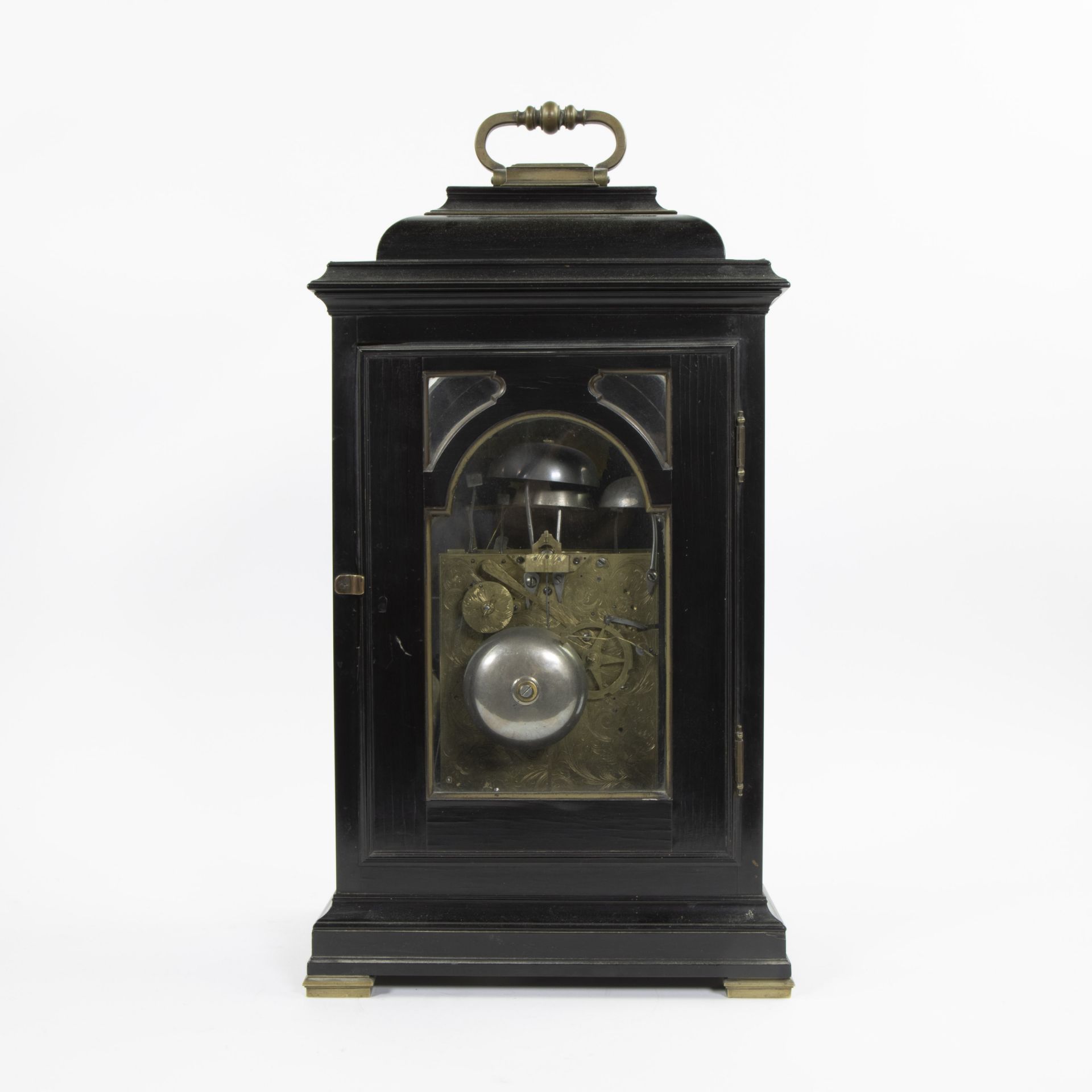 Victorian ebony oak bracket clock James Reith London - Bild 2 aus 3