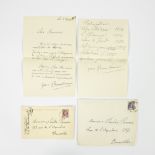 Correspondence of Jean Brusselmans (letters, postcard, envelopes)