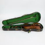 Violin copy Stradivarius with box and bow