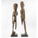2 Wooden ancestor statues Burkina Faso