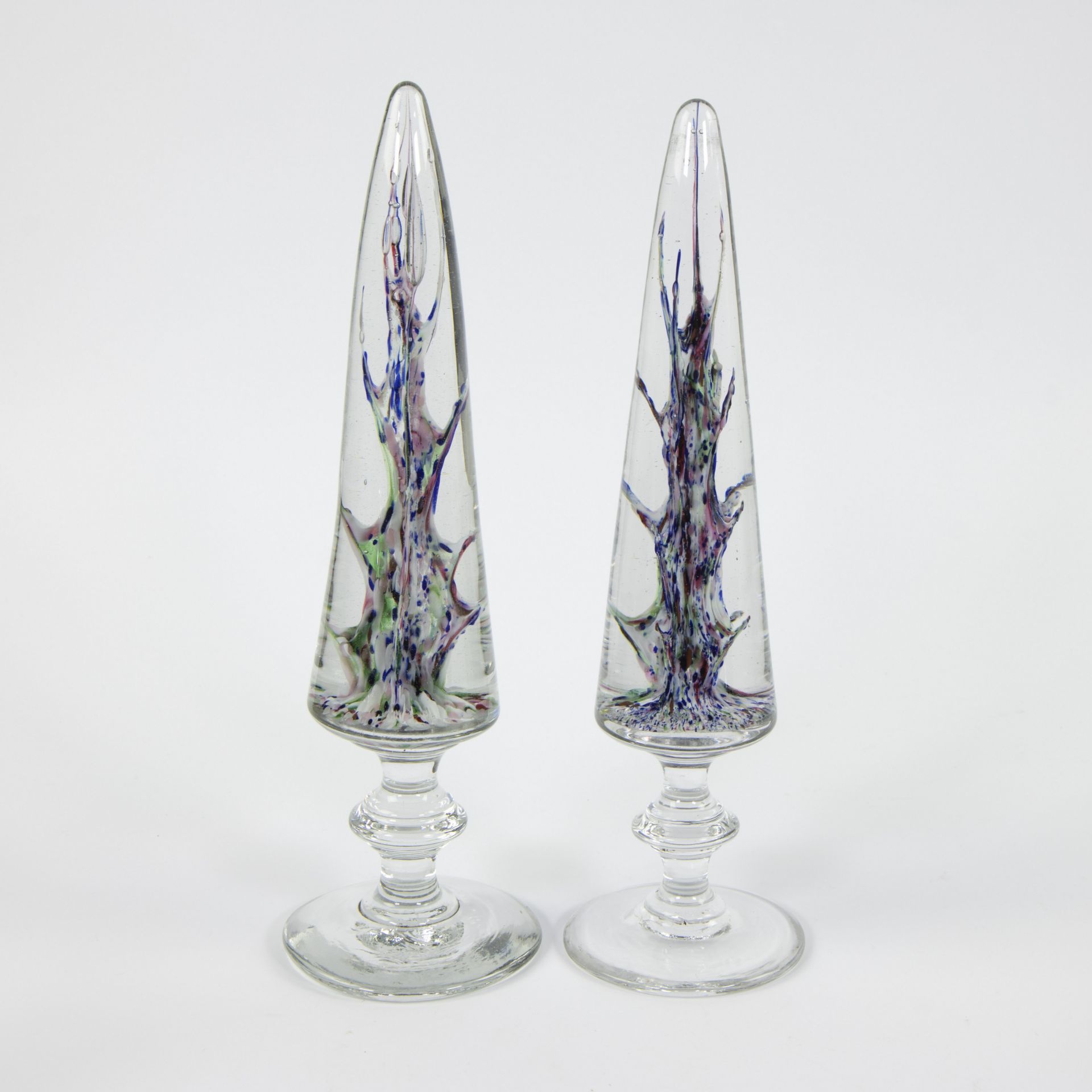 2 conical glass paperweight Herbatte Namur, circa 1900 - Bild 4 aus 4