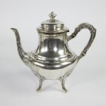 Silver teapot Delheid, Belgian 19th century, content 800, 593 grams