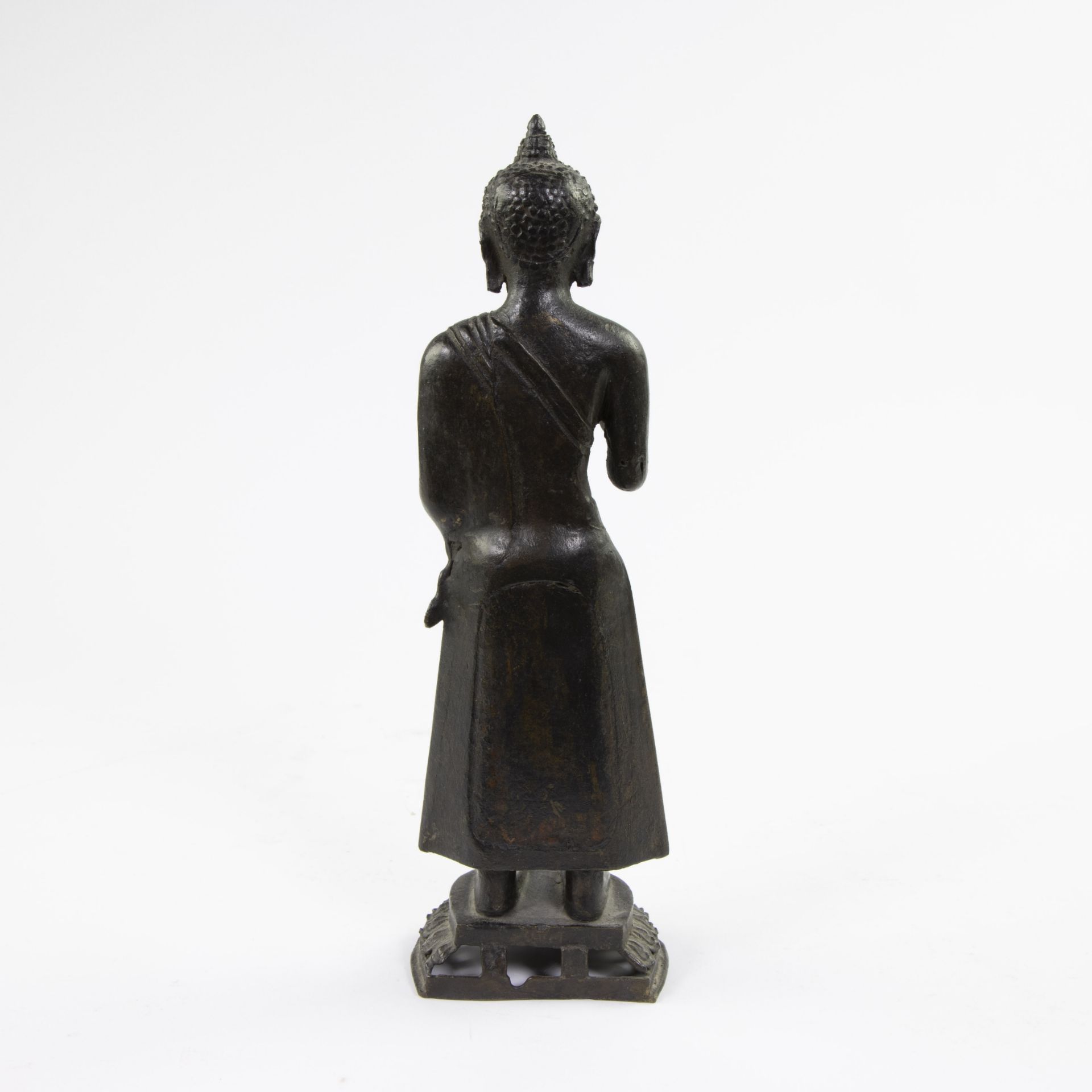 Bronze standing Buddha Dipankara propably 18th century - Bild 3 aus 5