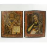 2 Russian icons 19th century