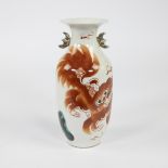 Chinese vase with Fo decor 19th century