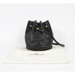 DELVAUX bucket bag Olivier in ostrich leather and box calf leather, with dust bag