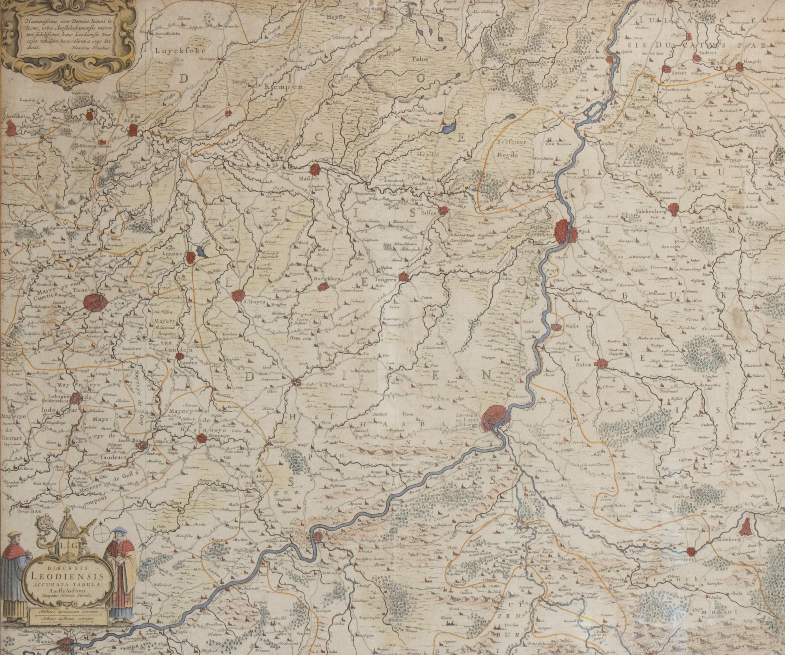 Henricus Hondius (publisher) - 'Namurcum Comitatus 1632' (Map of Belgium), early 17th Century togeth - Image 3 of 5