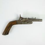 Spanish pinfire two-barrel pistol