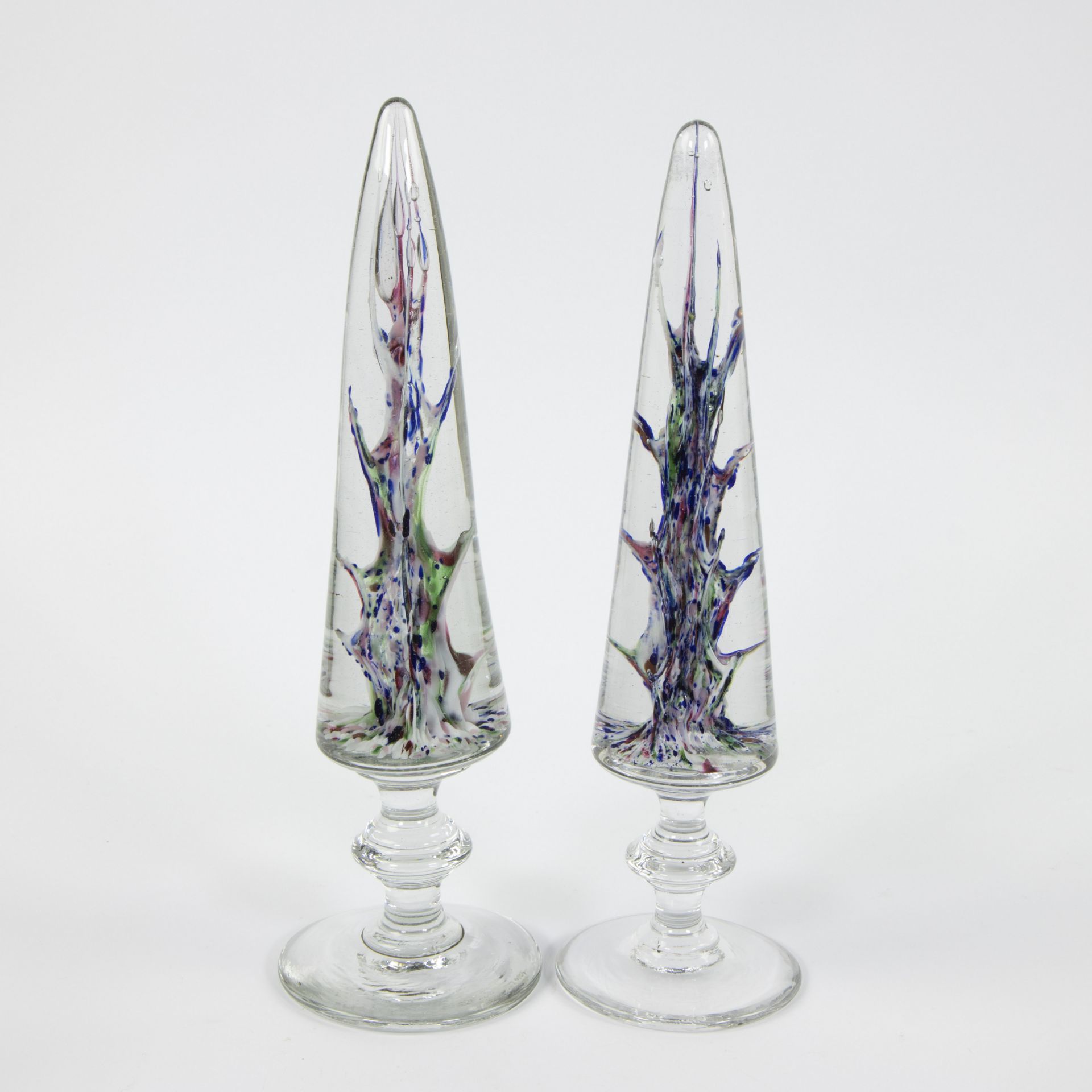 2 conical glass paperweight Herbatte Namur, circa 1900 - Bild 2 aus 4